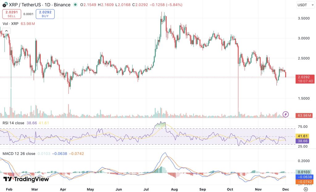 리플 시세 차트