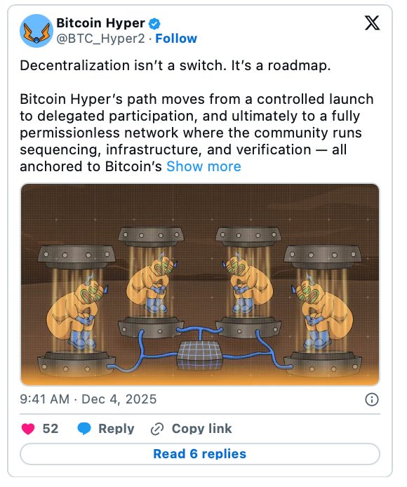 비트코인 하이퍼 로드맵 관련 트윗