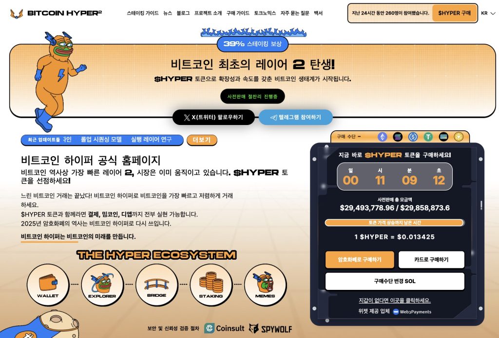 비트코인 하이퍼 프리세일