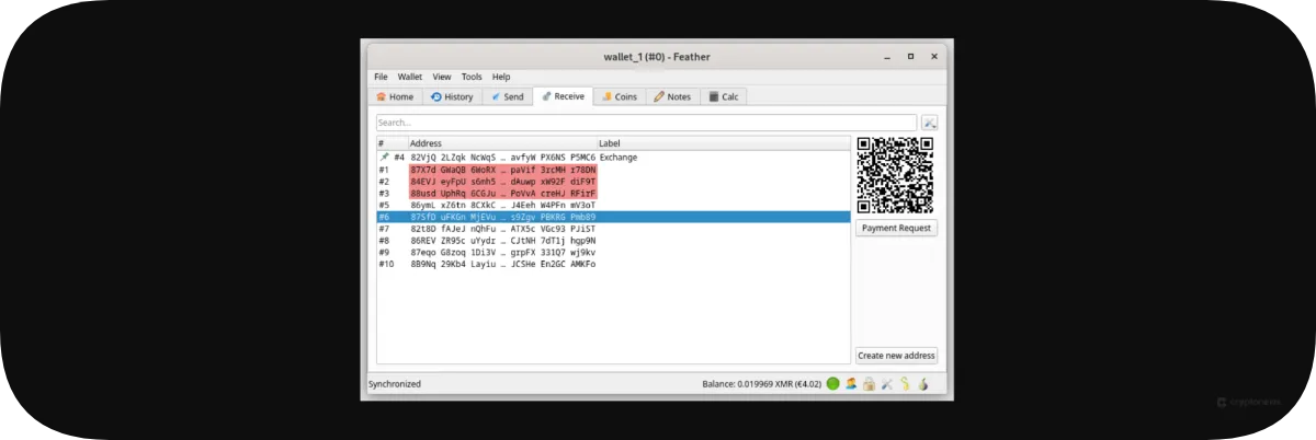 프라이버시 코인 저장 방식