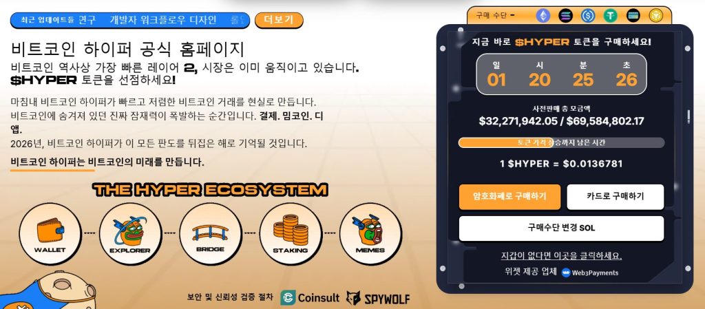 비트코인 하이퍼 프리세일