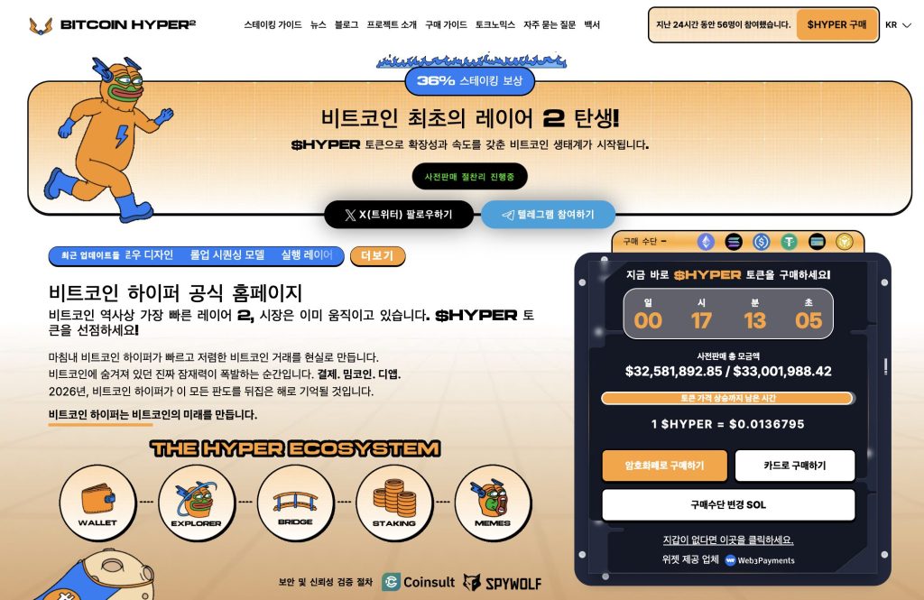 비트코인 하이퍼 프리세일
