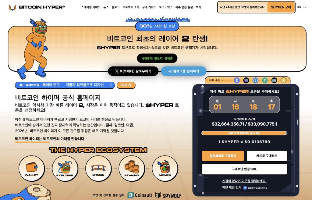 비트코인 하이퍼 프리세일
