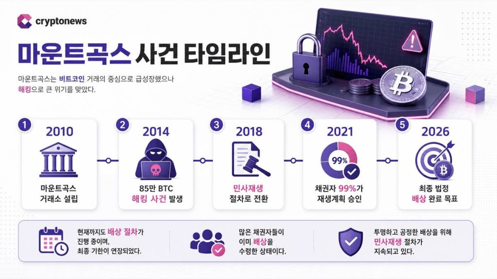마운트곡스 타임라인