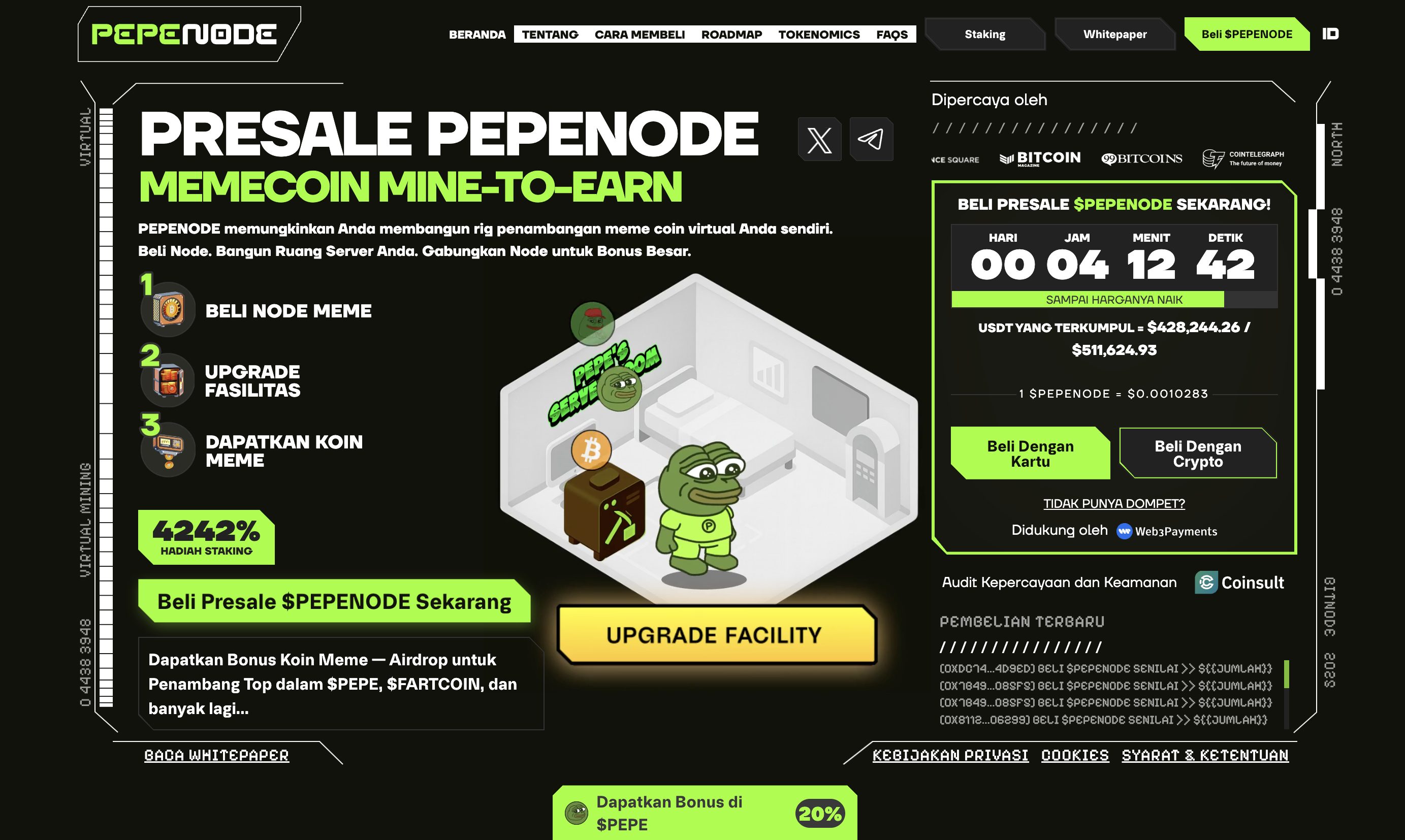 cara investasi kripto - PEPENODE