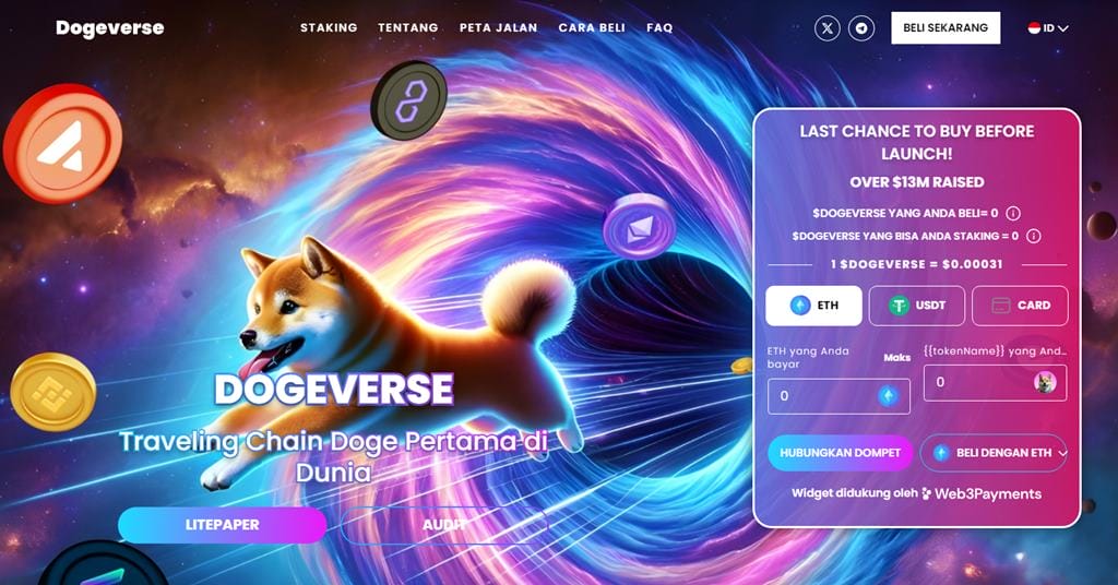 Dogeverse - Token Multichain Pertama dari Doge yang Menawarkan Imbalan Staking