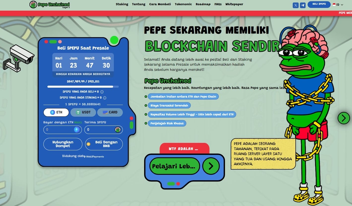 Pepe Unchained – Cryptocurrency Terbaik