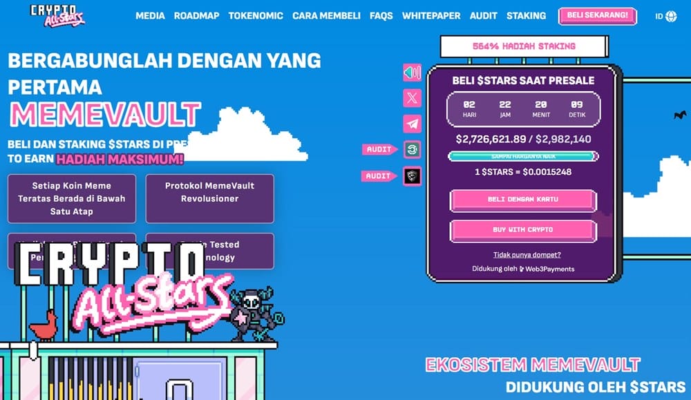 Crypto All-Stars Presale Kumpulkan $16,5 Juta dengan 5 Hari Lagi, Pakar Percaya Akan Alami Pump
