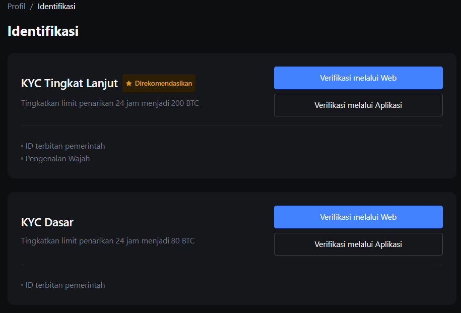 cara beli altcoin - KYC MEXC