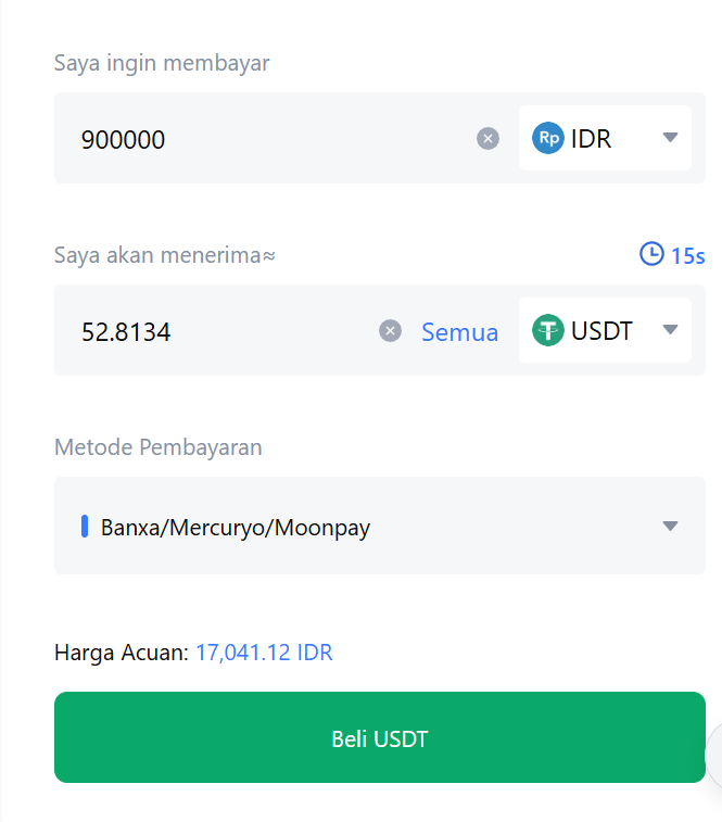 cara beli altcoin - Deposit