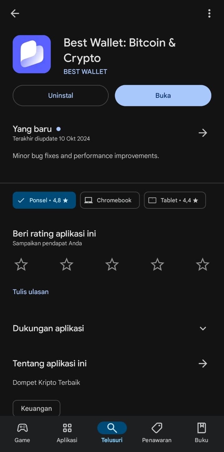 Cara beli CatSlap aplikasi Best Wallet