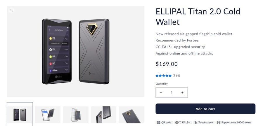 Ellipal - Cold Wallet Terbaik