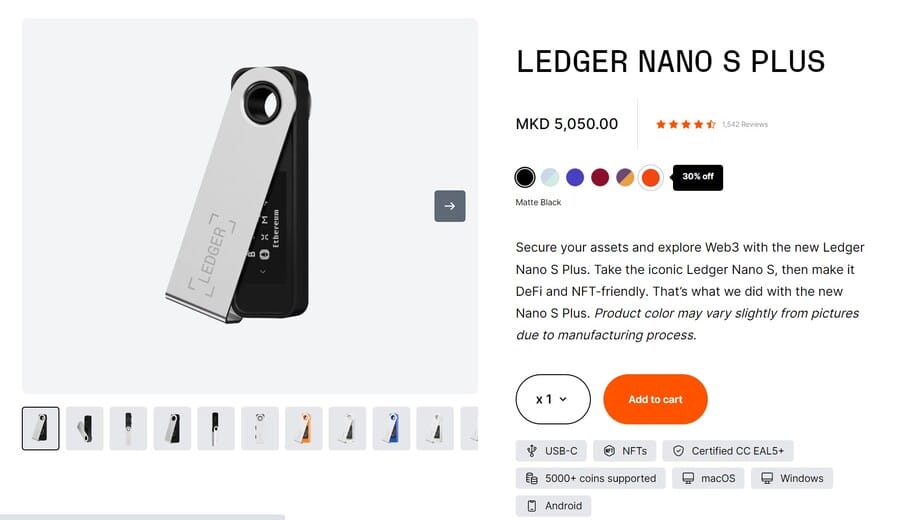 Ledger Nano S Plus - COld Wallet Terbaik