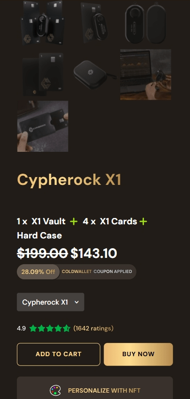 Cypherock X1 - hard wallet crypto