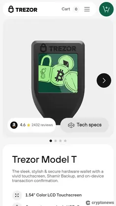 Trezor Model T - Hard wallet crypto