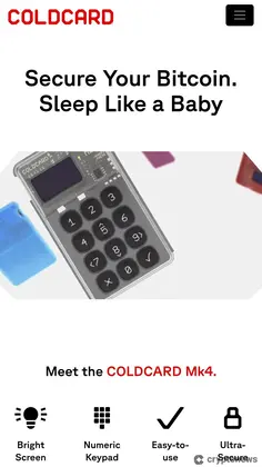 Coldcard Mk4 - hard wallet crypto