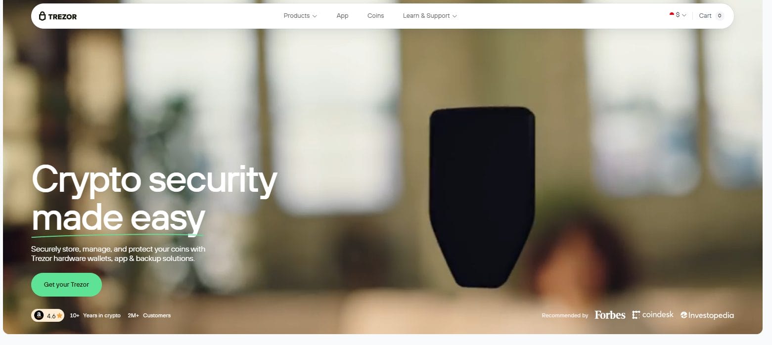 Trezor Wallet - Dompet wallet crypto