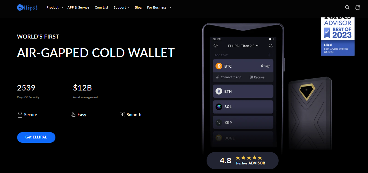 Ellipal wallet - cold wallet