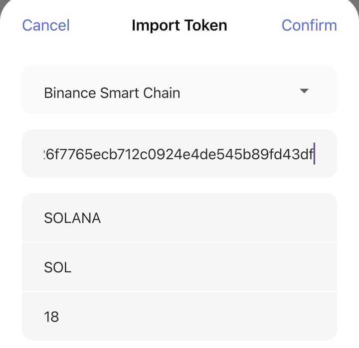 Import Token - Cara Beli Solana