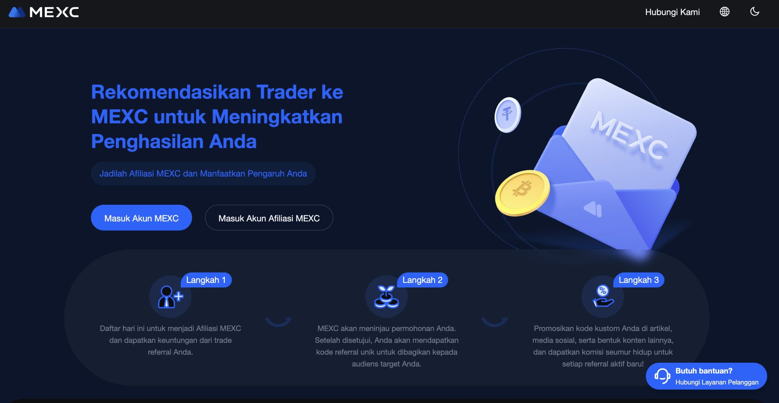 Affiliate crypto - MEXC