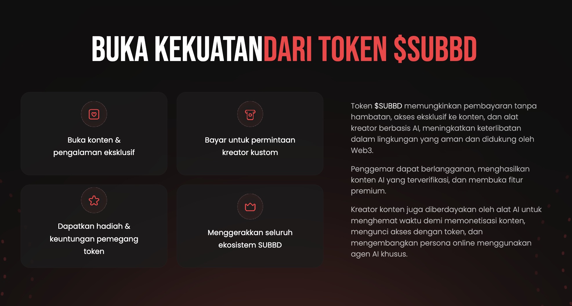 Prediksi harga SUBBD - kekuatan token