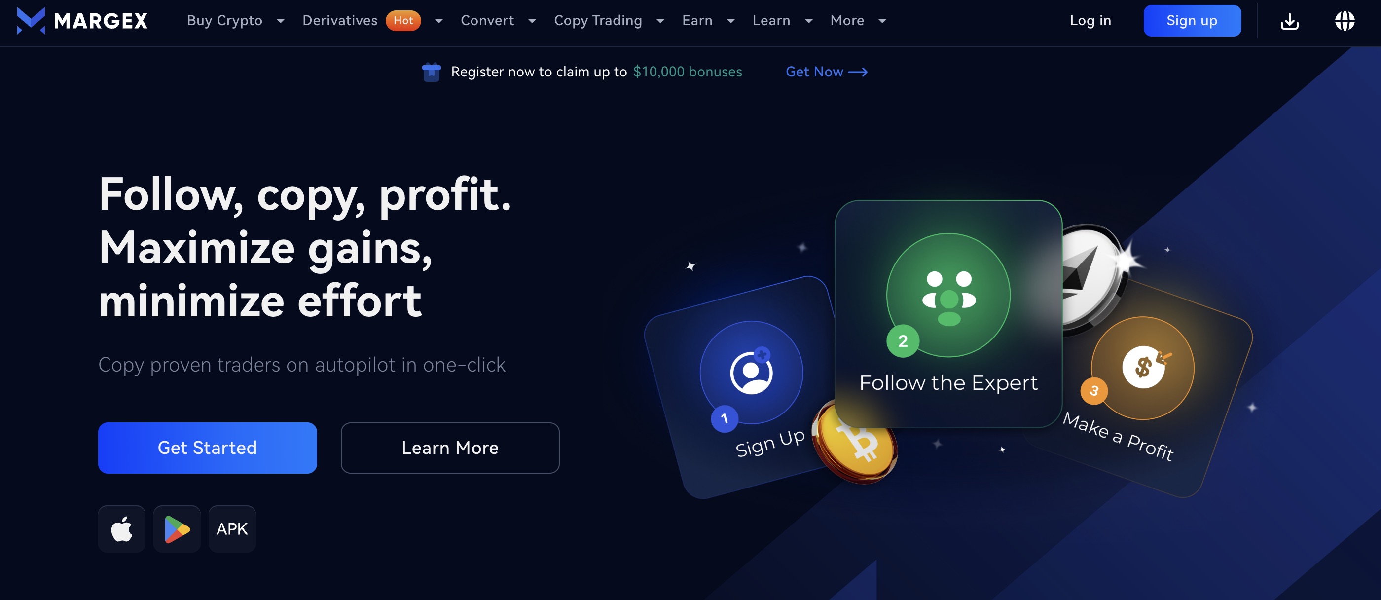 Copy trading - Margex