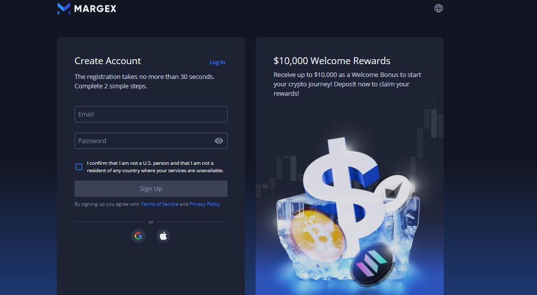 Bonus deposit crypto - Margex