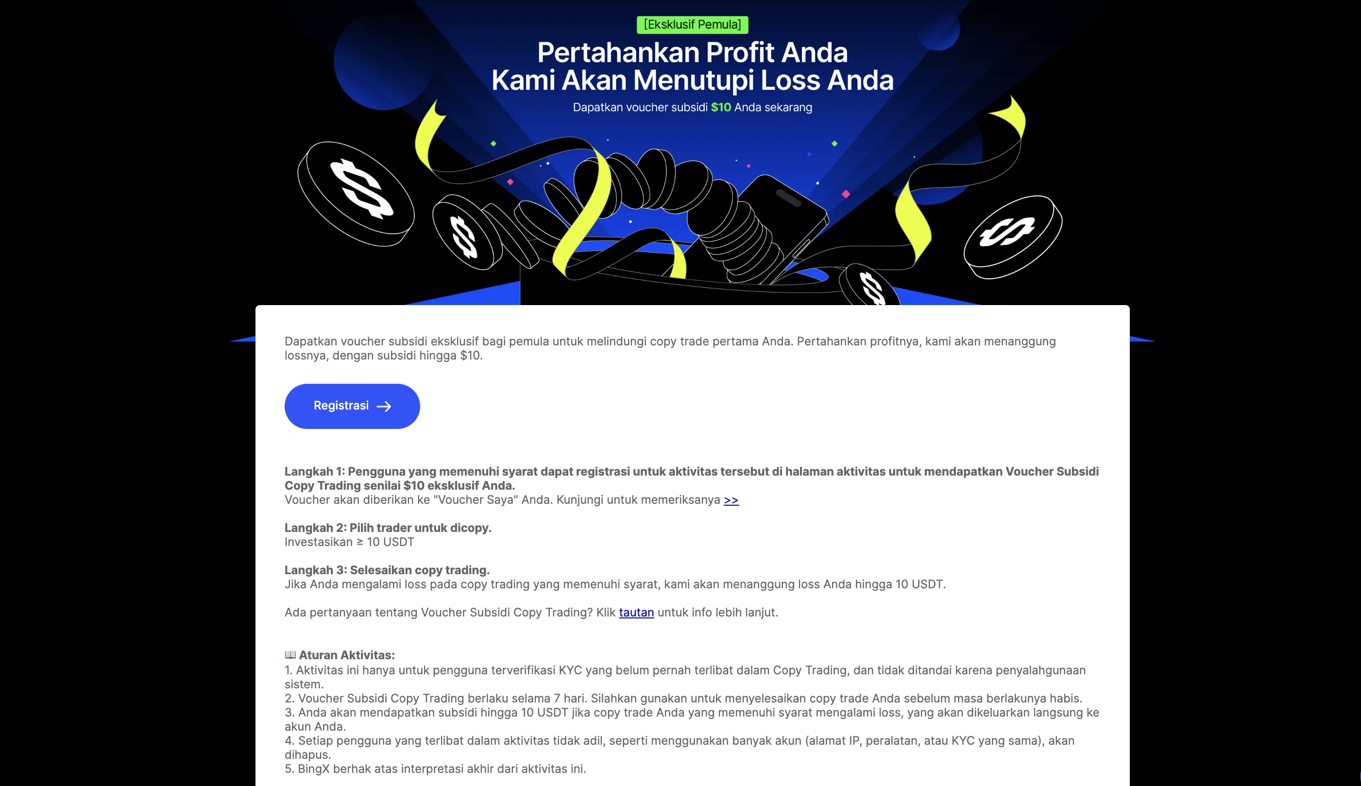 Bonus deposit crypto - BingX