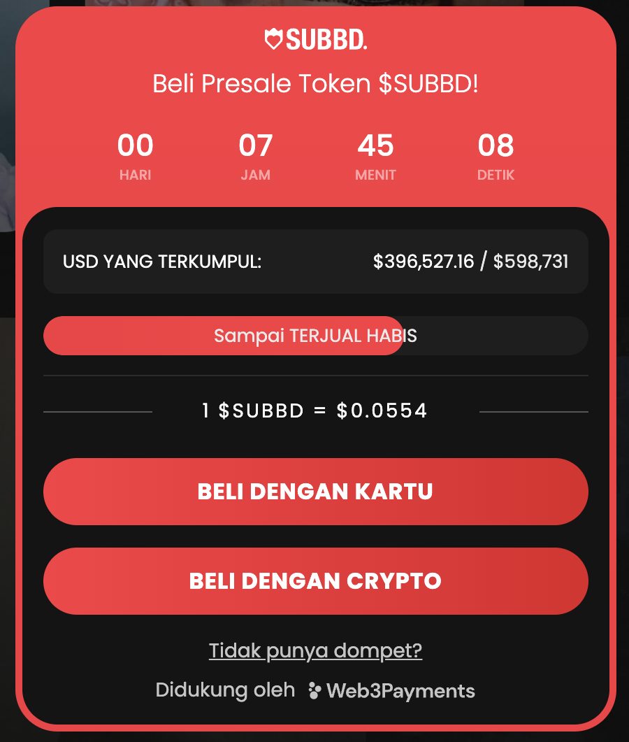 SUBBD - Koin yang akan listing di MEXC