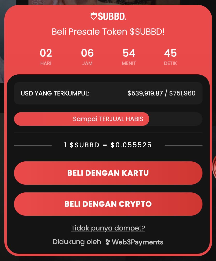SUBBD - Crypto paling cepat naik