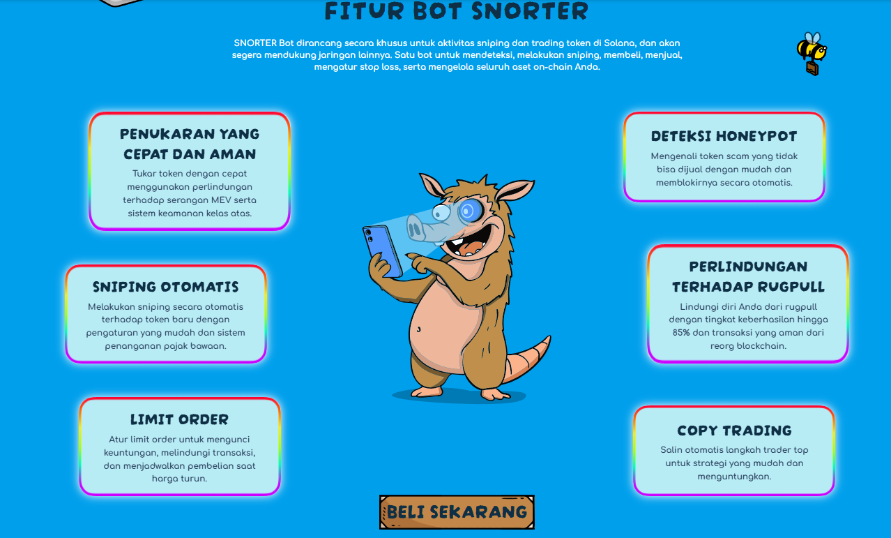 fitur Snorter Token: Meme Coin Solana dengan Trading Bot Telegram yang Bisa Cetak 100x Saat Bull Run?
