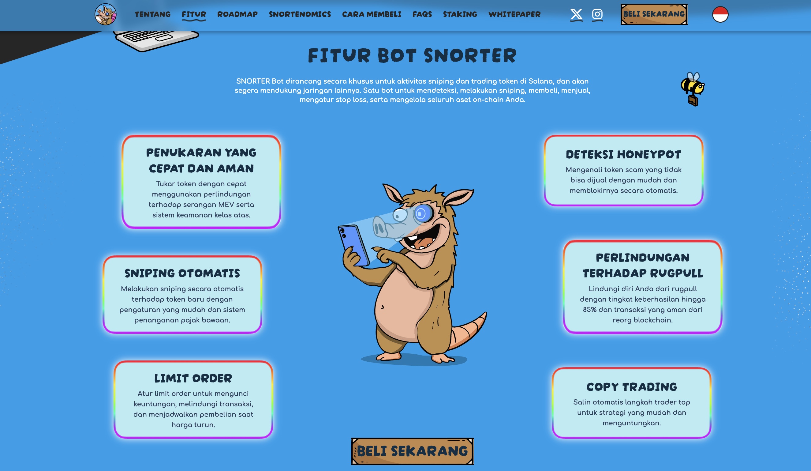 Fitur Lengkap Snorter Bot yang Tidak Dimiliki Proyek Lain