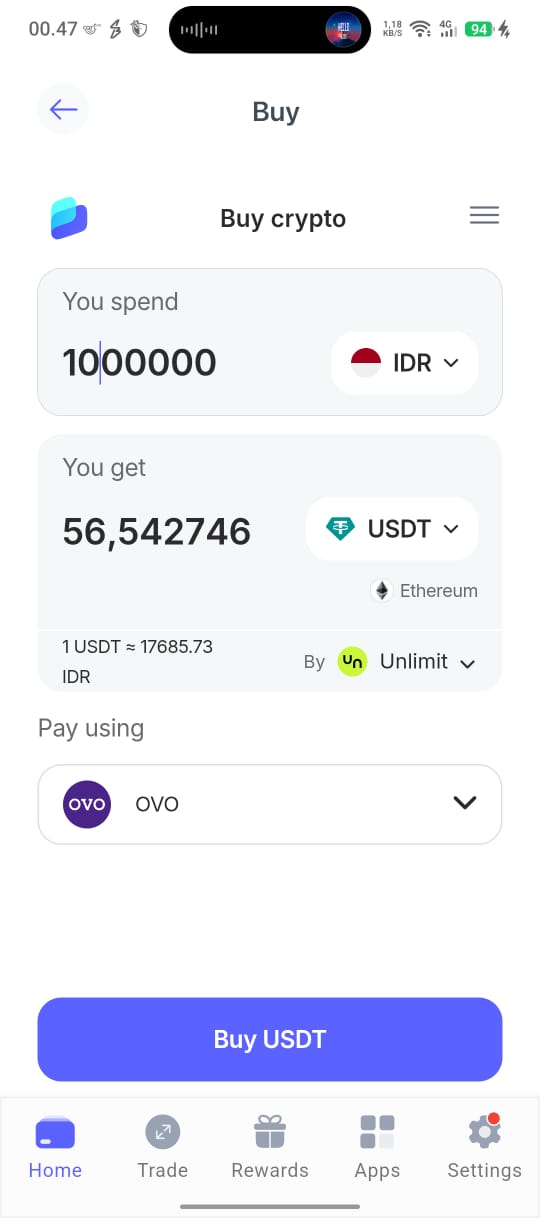 Deposit - Cara Beli Bitcoin Hyper