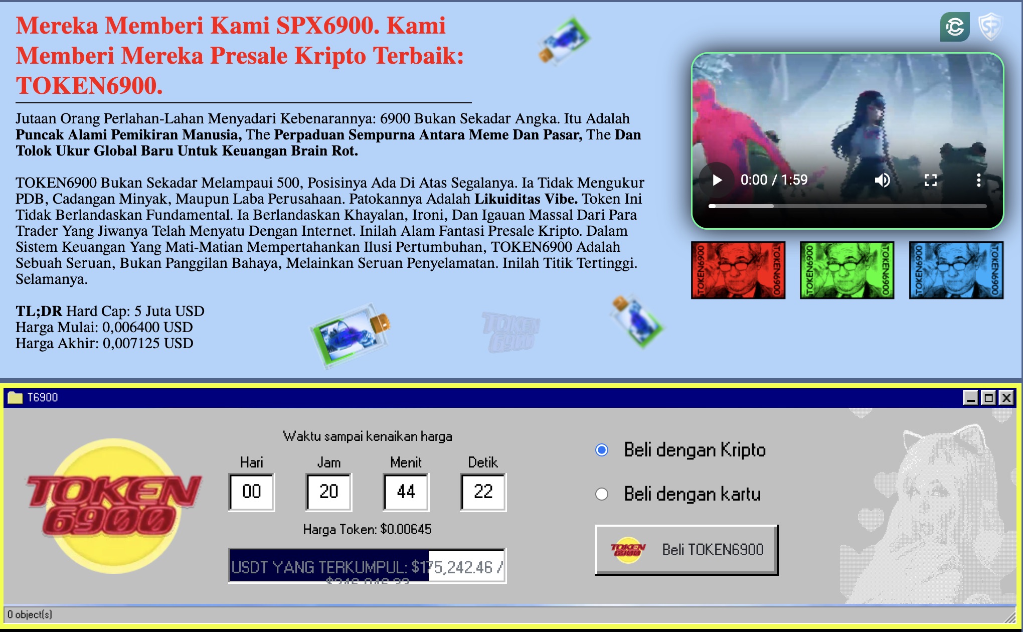 Prediksi harga TOKEN6900 - Riwayat harga $T6900