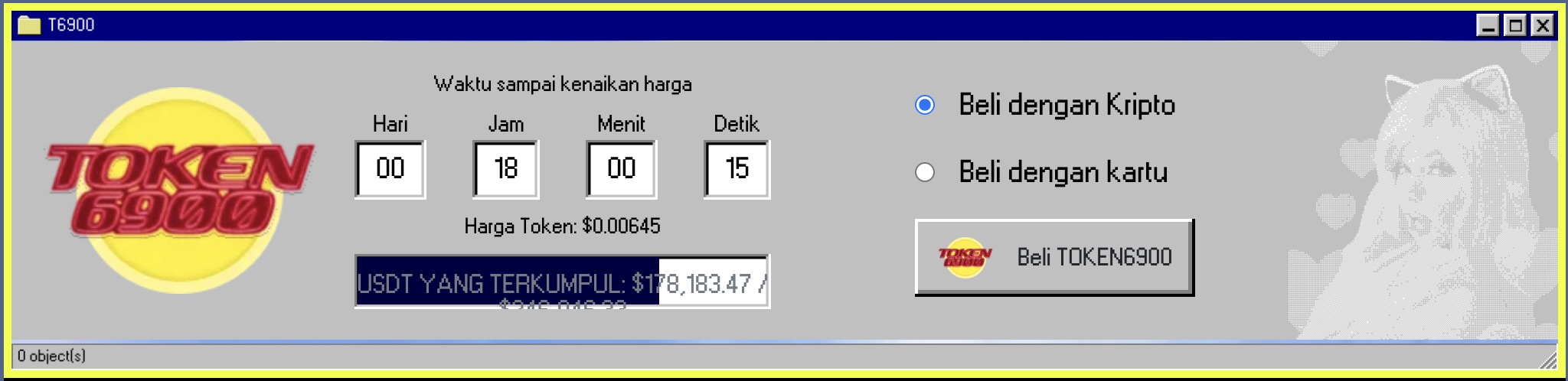 Prediksi harga TOKEN6900 - web presale