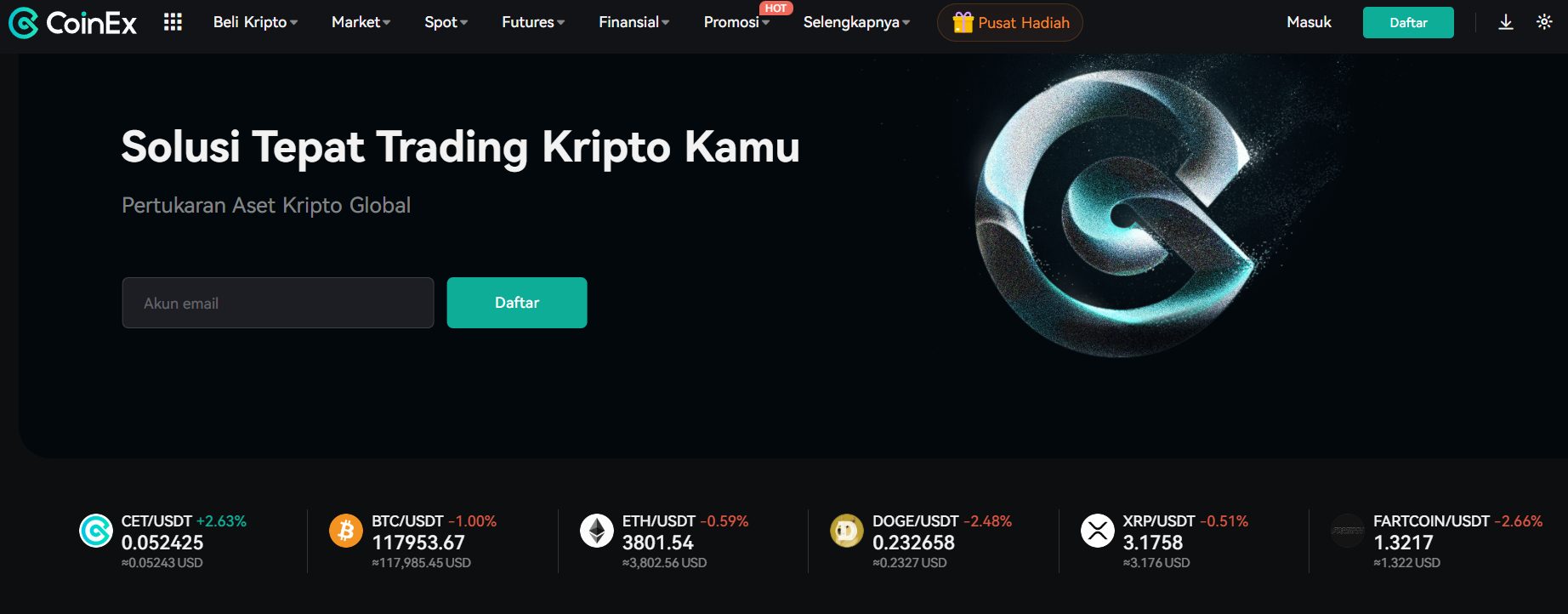CoinEx - exchange crypto terbaik di indonesia untuk pemula