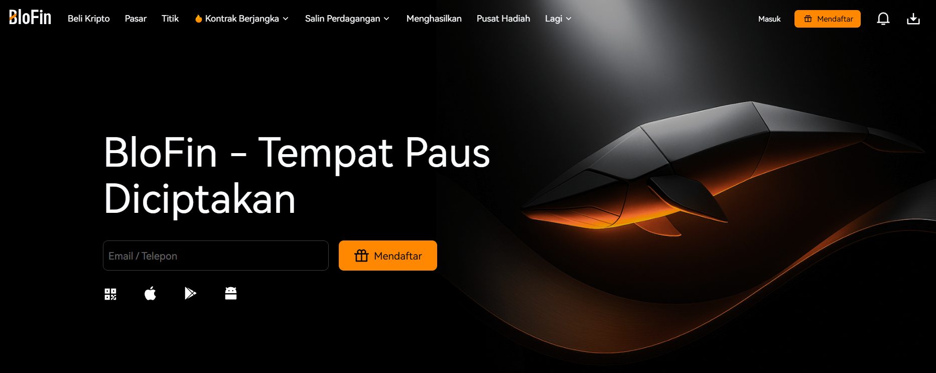 BloFin - exchange crypto terbaik di indonesia untuk pemula