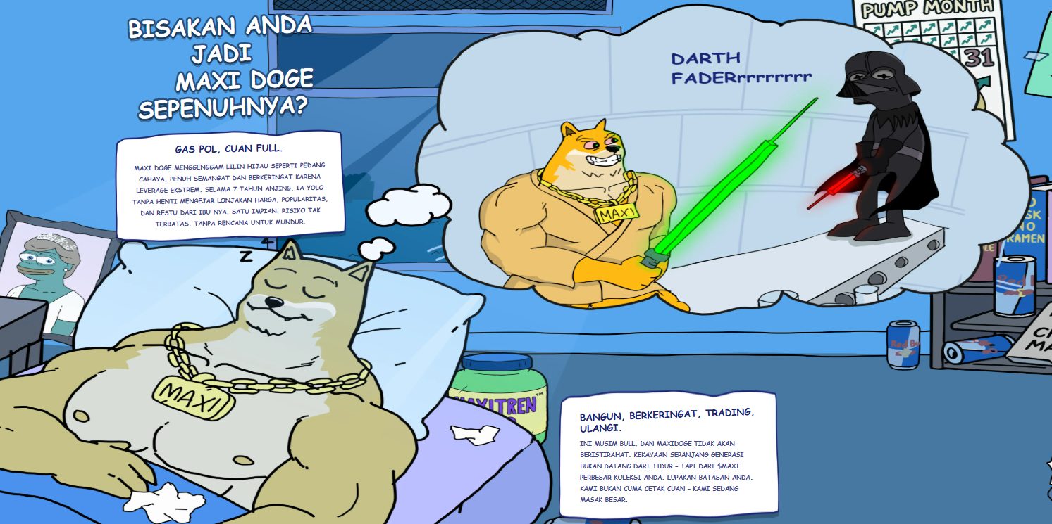 harga maxi doge naik dalam hitungan jam