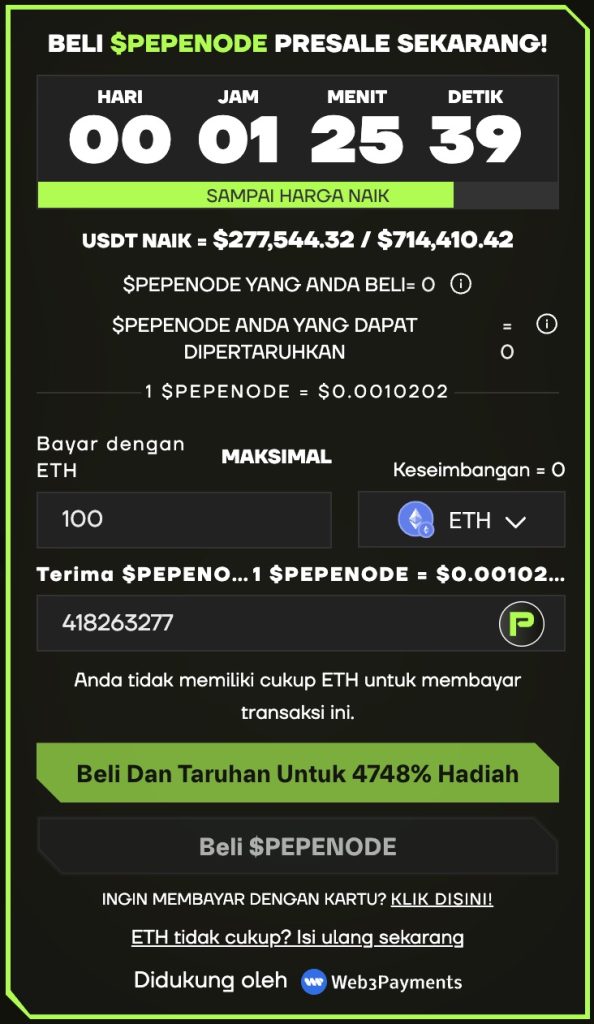 Cara beli PEPENODE - Beli $PEPENODE