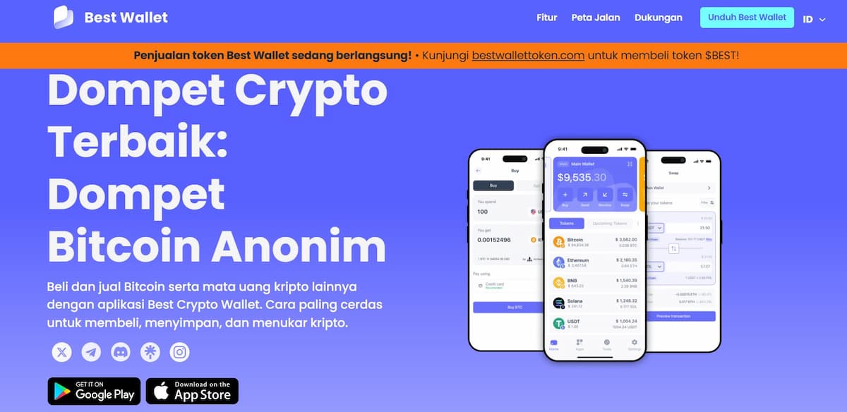 Best Wallet - exchange crypto terbaik di indonesia untuk pemula