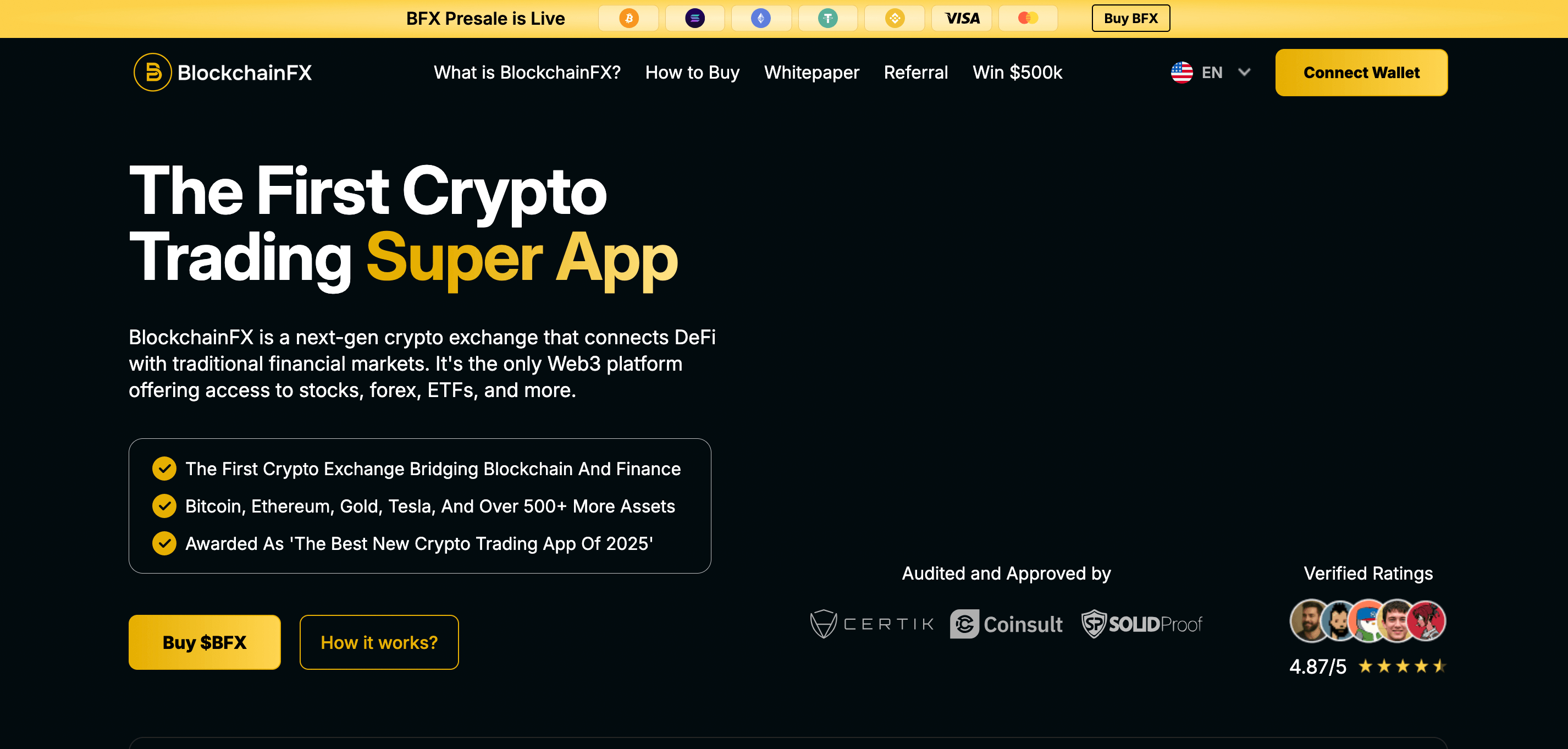 BlockchainFX Presale