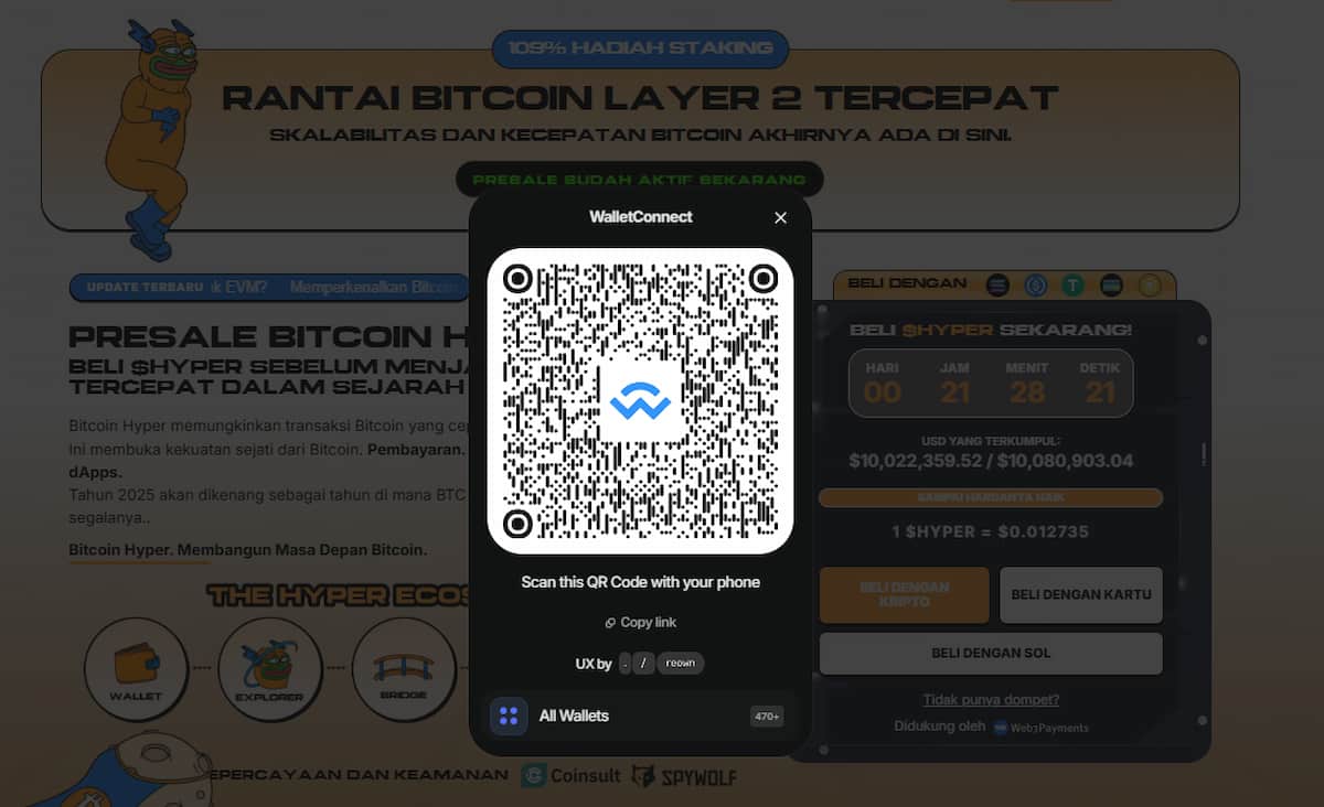 kunjungi website resmi bitcoin hyper dan hubungkan dompet