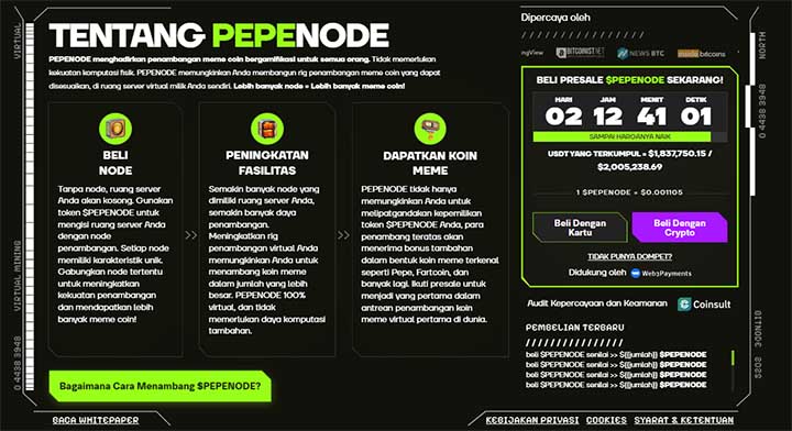 Tentang PEPENODE - Prediksi Harga PEPE