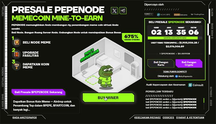 presale PEPENODE - Koin Meme