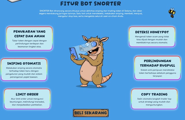 Fitur bot Snorter