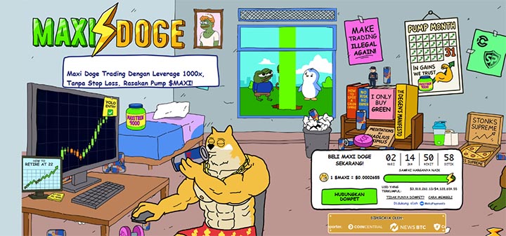 Maxi Doge - Koin meme terbaik