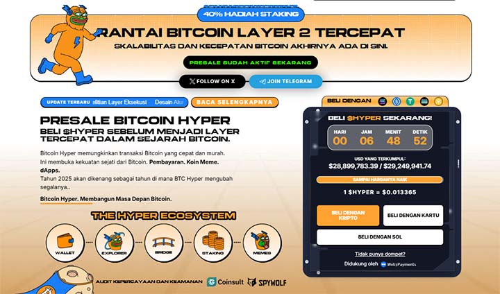 Bitcoin Hyper - koin meme terbaik