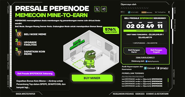 PEPENODE - koin meme terbaik