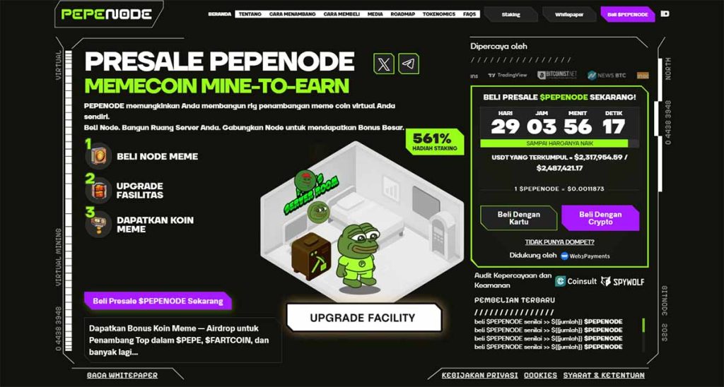 PEPENODE - ICO Crypto Terbaik