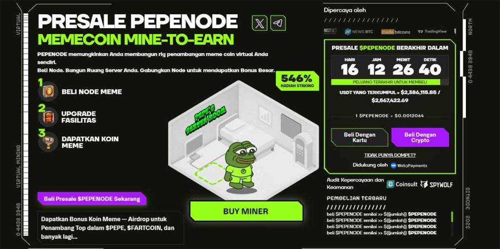 Pepenode - Prediksi Harga Midnight